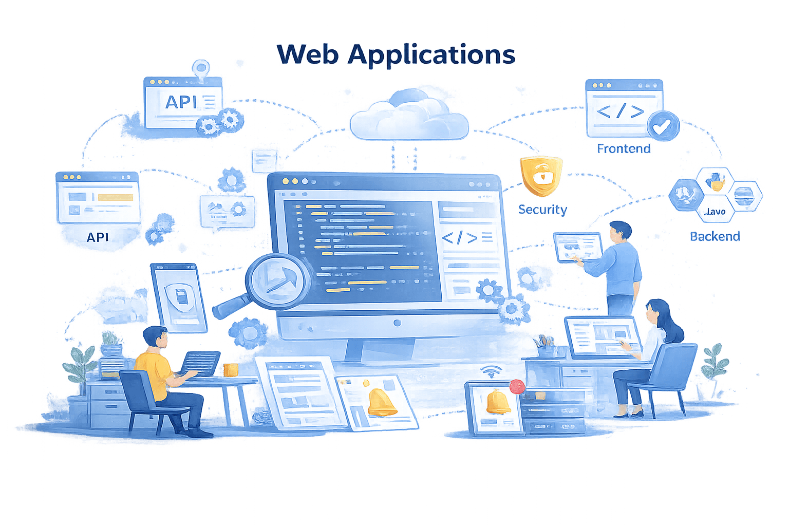 Web Development Illustration